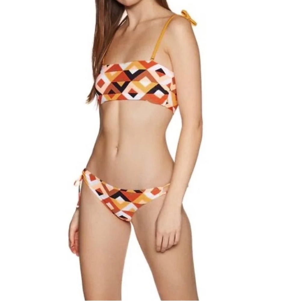 Billabong• S.S Honolulu Tube Reversible Bikini Top Mango 63 NWT